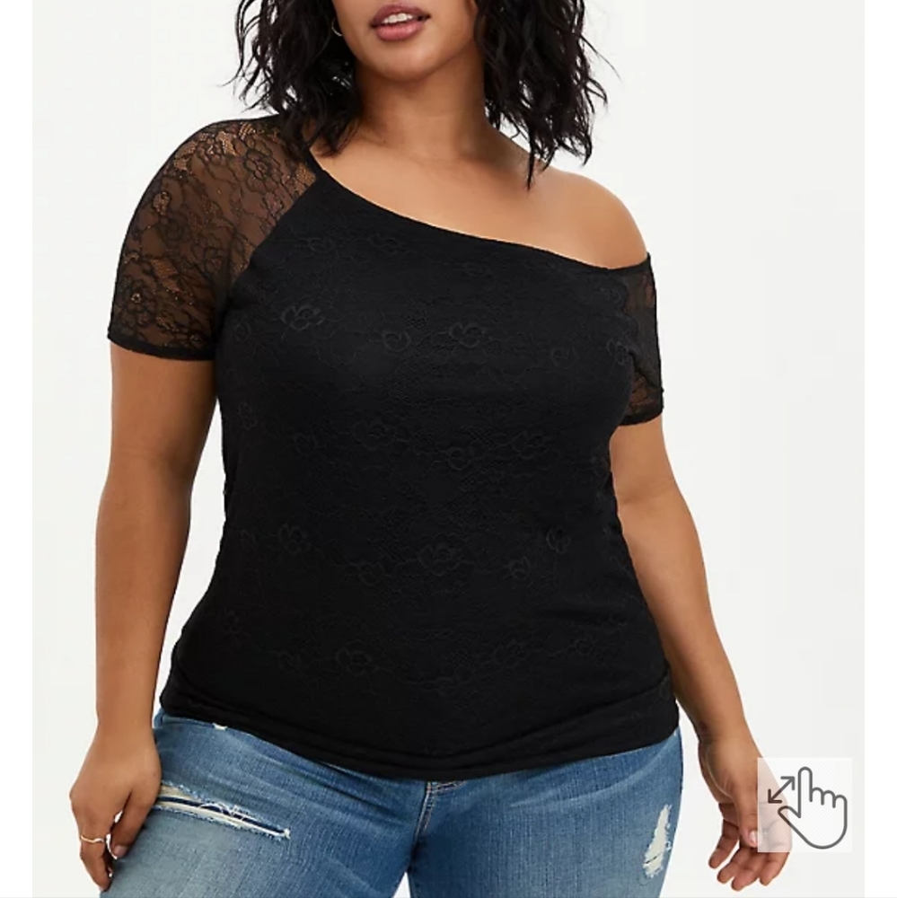 Torrid lace tee
